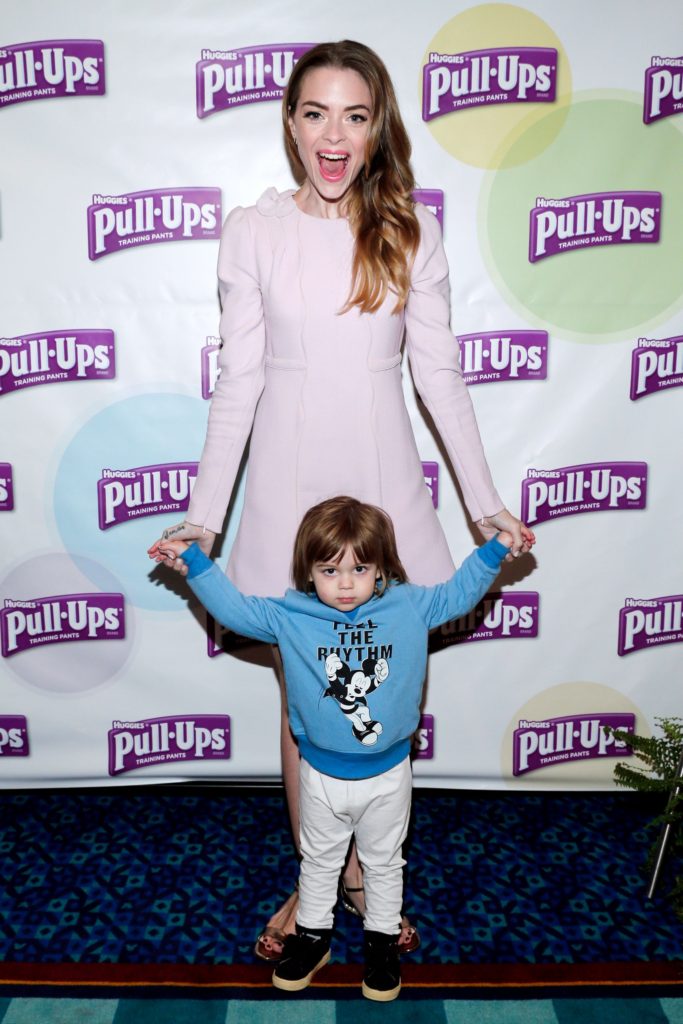 Actress, model and mom of two, Jaime King talks with parents at Disneyland about the Pull-Ups #PottyPartnership, a personalized, comprehensive program that allows you to partner with your child's unique personality, on their schedule and according to how they learn, at Disneyland on April 8, 2016 in Anaheim, California.