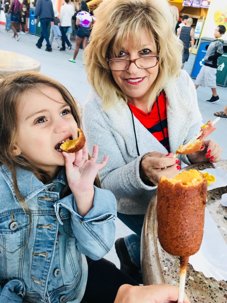 family-vacation-tradition-santa-cruz-corn-dog-grandma